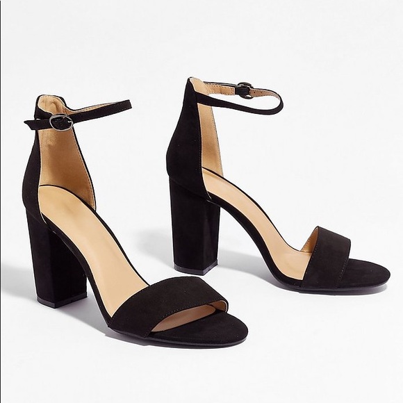 NWT Nasty Gal HappyToSeeYou Faux Suede Block Heels - Picture 2 of 5